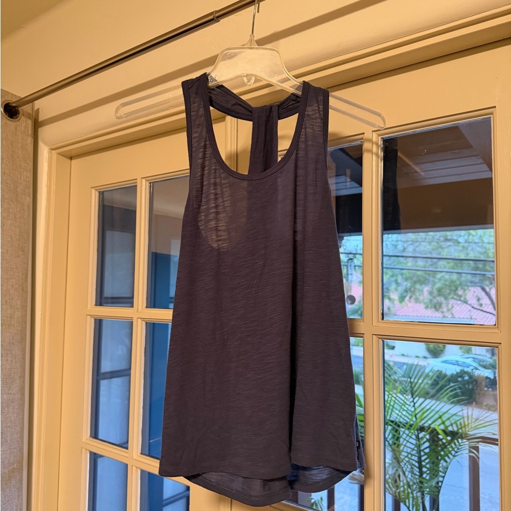 Marika Navy Blue Tank Top with Twist Back size small